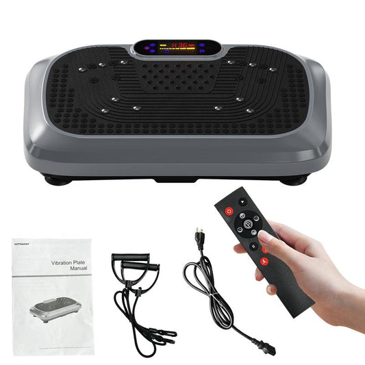 HOTWAVE Vibration Plate Machine, 450 Lbs Weight Capacity, Lymphatic Drainage Machine, Full Body Workout Vibration Plate, Home Gym Equipment for Health