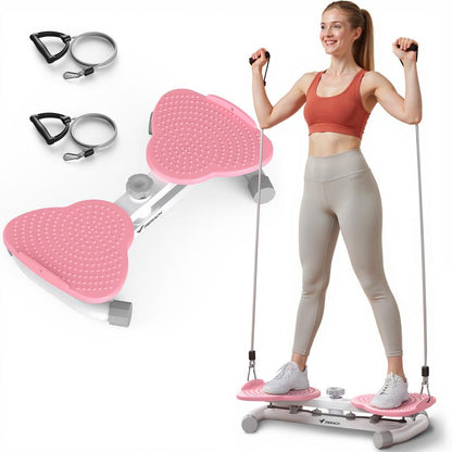MERACH Waist Twist Machine Slim Waist and Toned Abs Waist Twister Can Stand with Feet Apart Double Non-Slip No Noise Use Exercise Equipment Abdominal Roller Workout