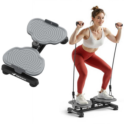 MERACH Waist Twist Machine Slim Waist and Toned Abs Waist Twister Can Stand with Feet Apart Double Non-Slip No Noise Use Exercise Equipment Abdominal Roller Workout